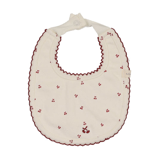 Lillete Cherry Pointelle Bib