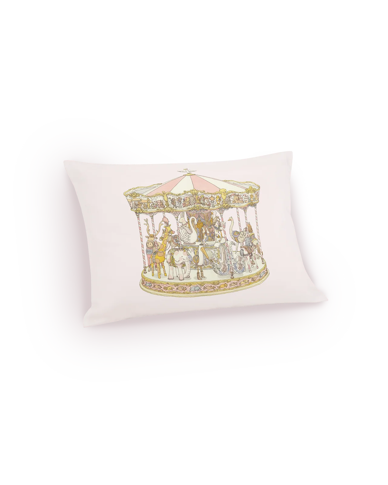 Atelier Choux Satin Cushion - Carousel Pink
