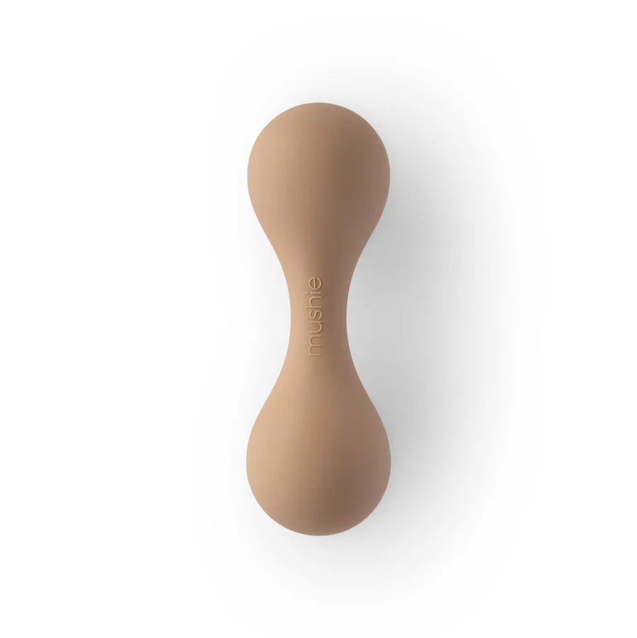 Silicone Baby Rattle Toy - Natural