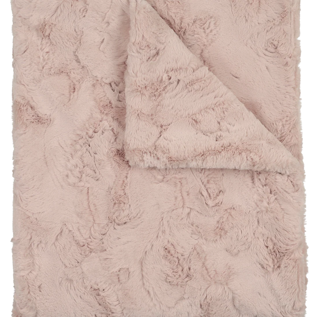Lux Fur Blankets - Rose Double Sided