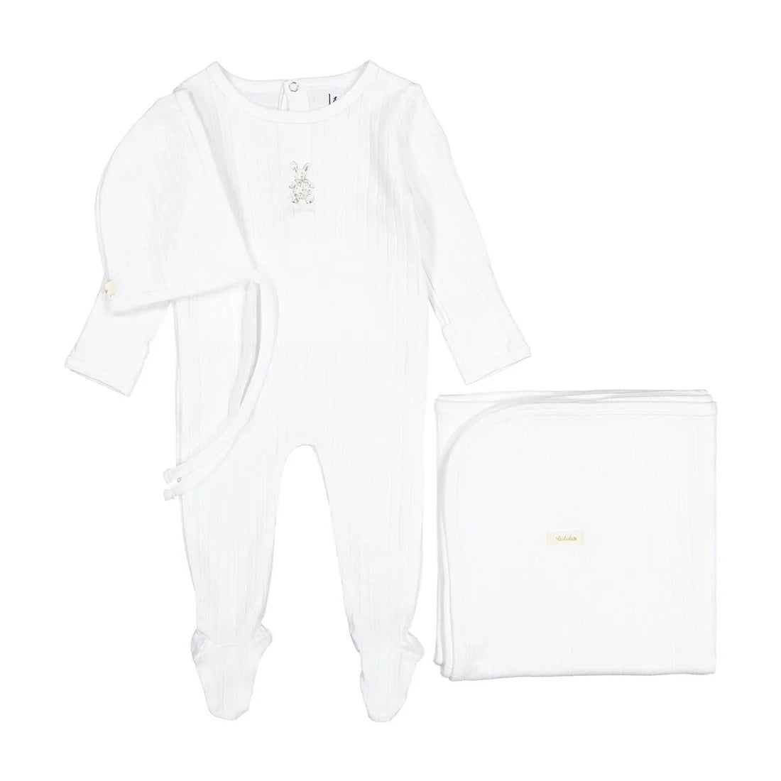 Bunny Romper Bonnet & Blanket Set