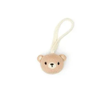 Tuntun pacifier bear holder - natural