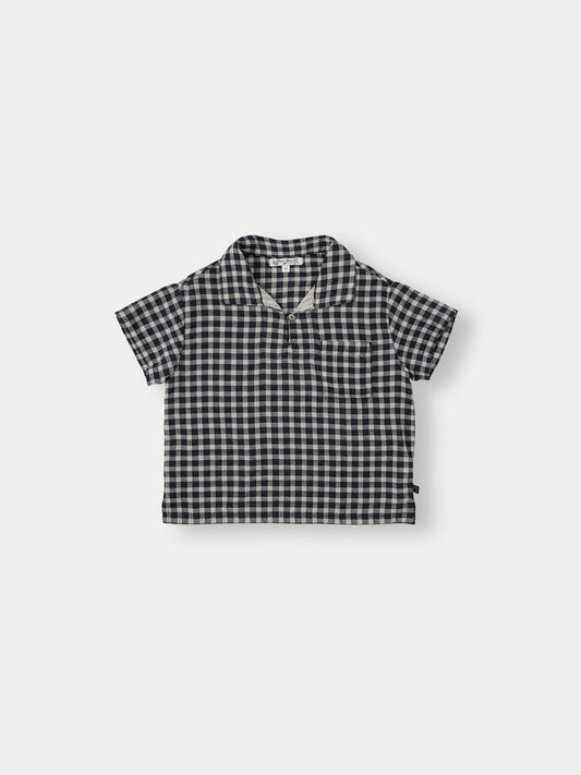 Bene Bene Dou Check Half Shirt