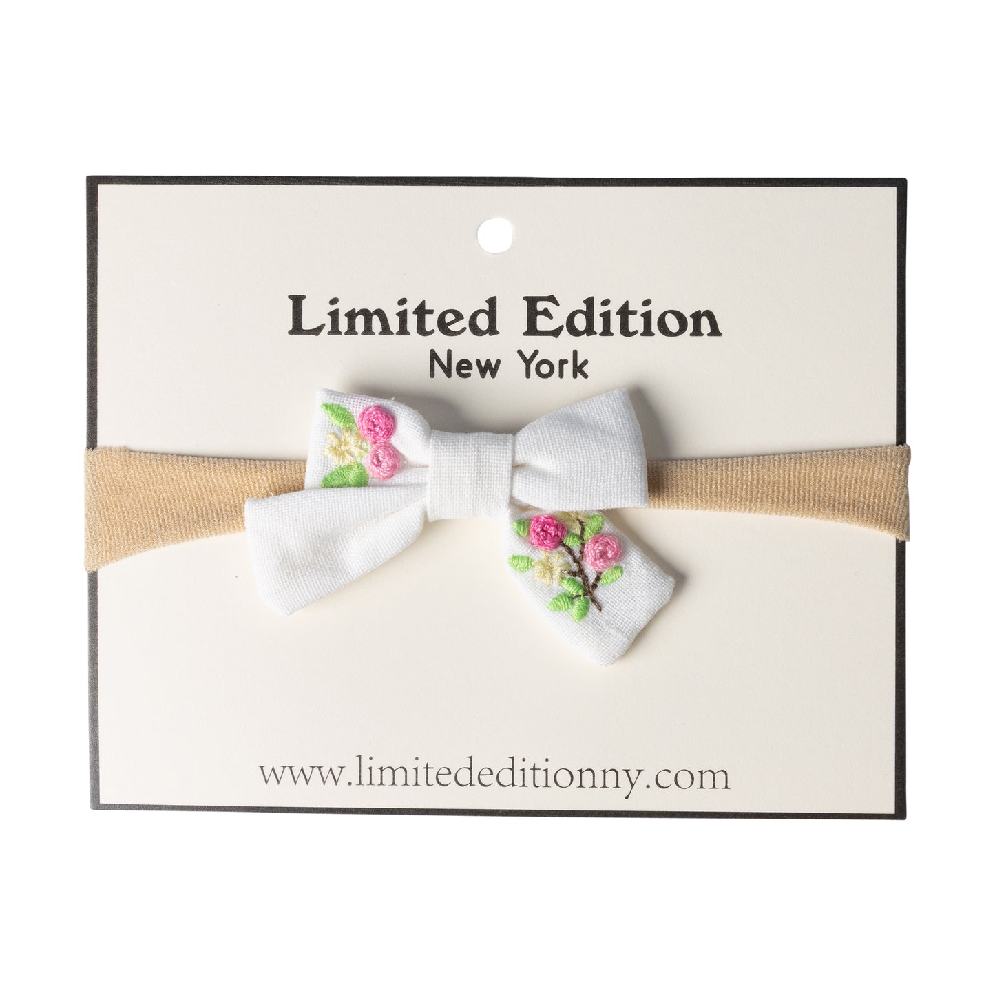 Floral Embroidered Baby Band