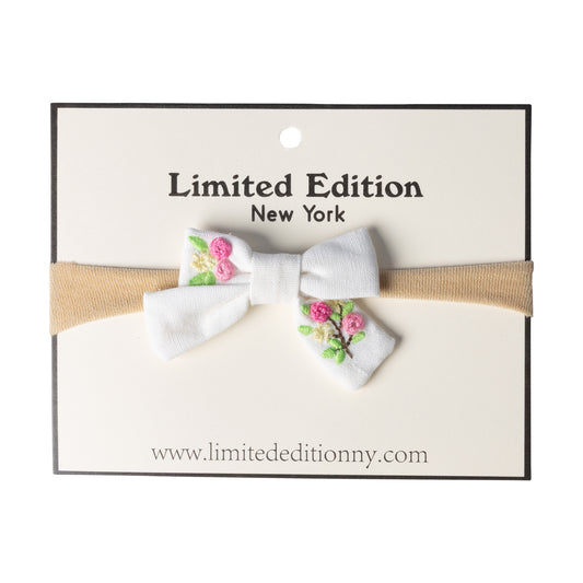 Floral Embroidered Baby Band