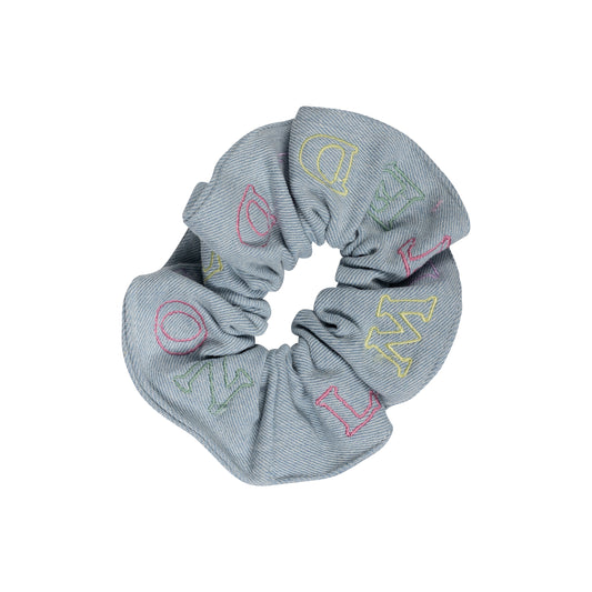 Embroidered Logo Scrunchie