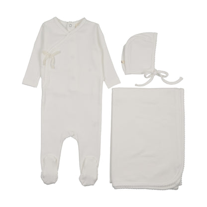 Pointelle Footie 3PC Set