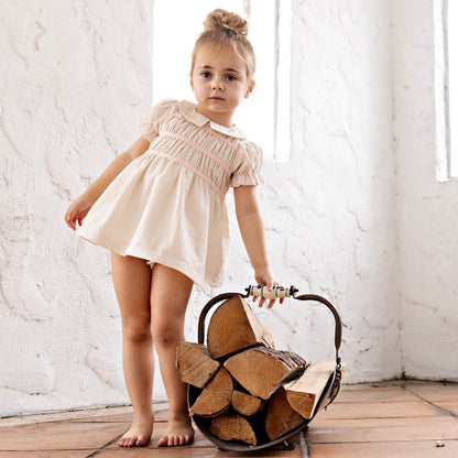 RetroKid Halston Smocked Short Sleeve Dress