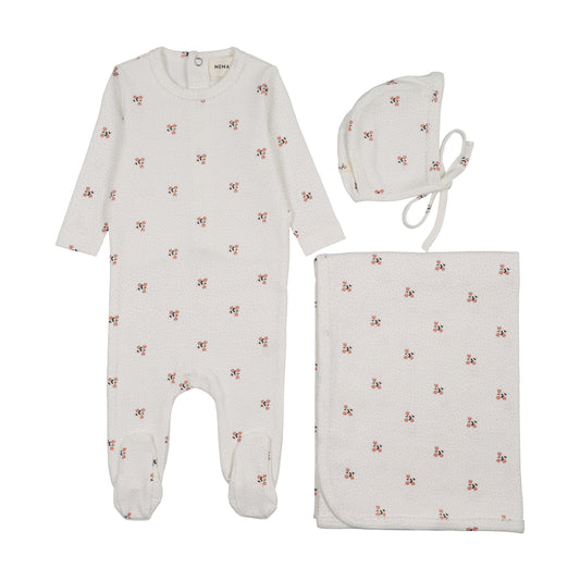 Printed Snap Back Footie 3PC Set