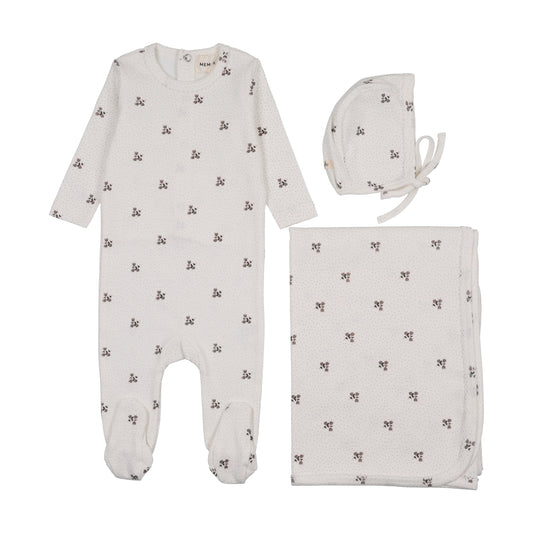 Printed Snap Back Footie 3PC Set