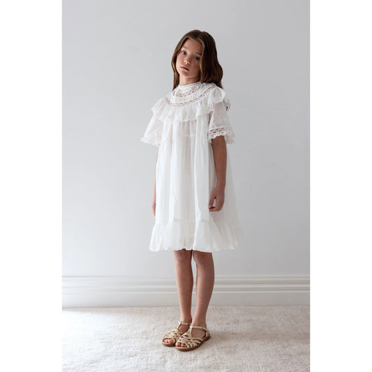 petite amalie cord embroidered smock dress PETITE AMALIE BODICE CORD SMOCKED DRESS BellaKidsNY
