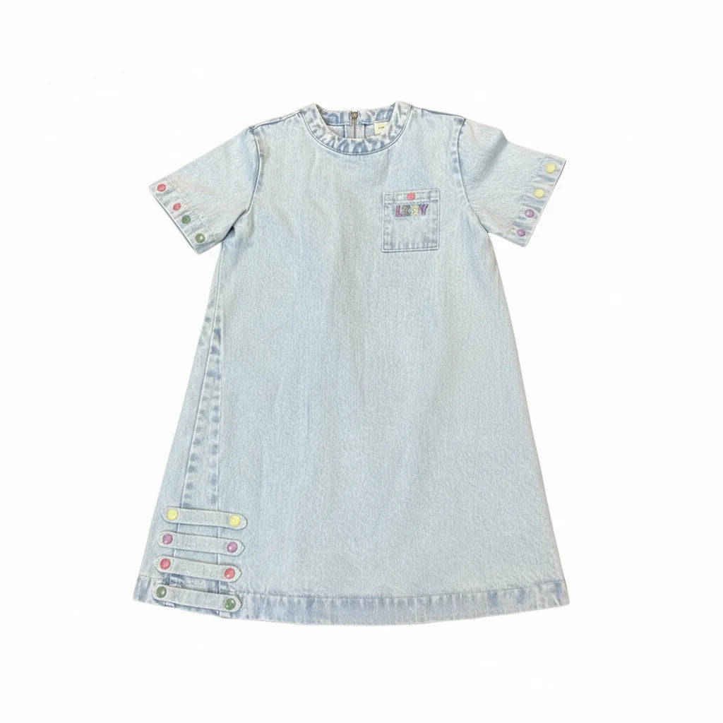 Denim Snap Dress
