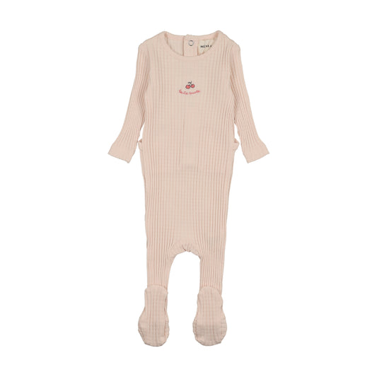 Embroidered Textured Footie