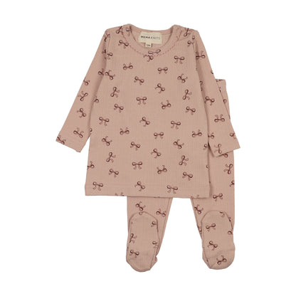 Bow Print 2 PC Set