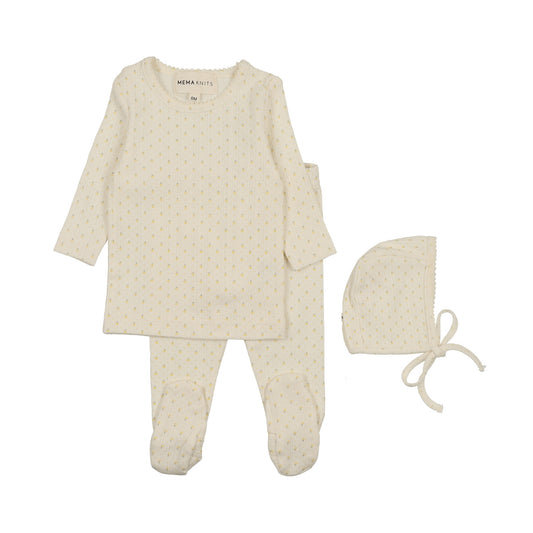Tulip Print 2 PC Set & Bonnet