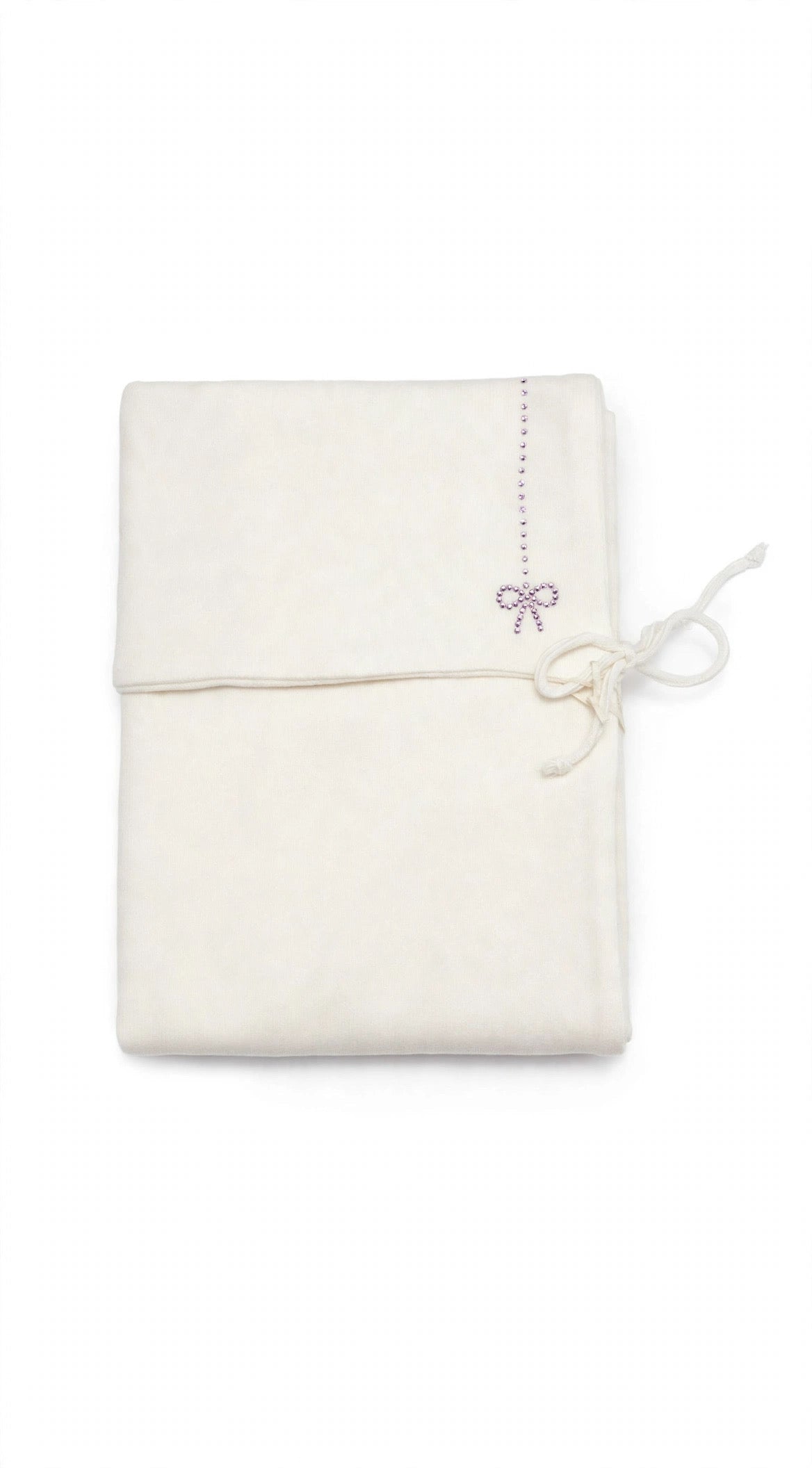 latte Knit crystal Blanket - Rose