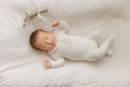 Peluche Botanical Footie Set with Collar
