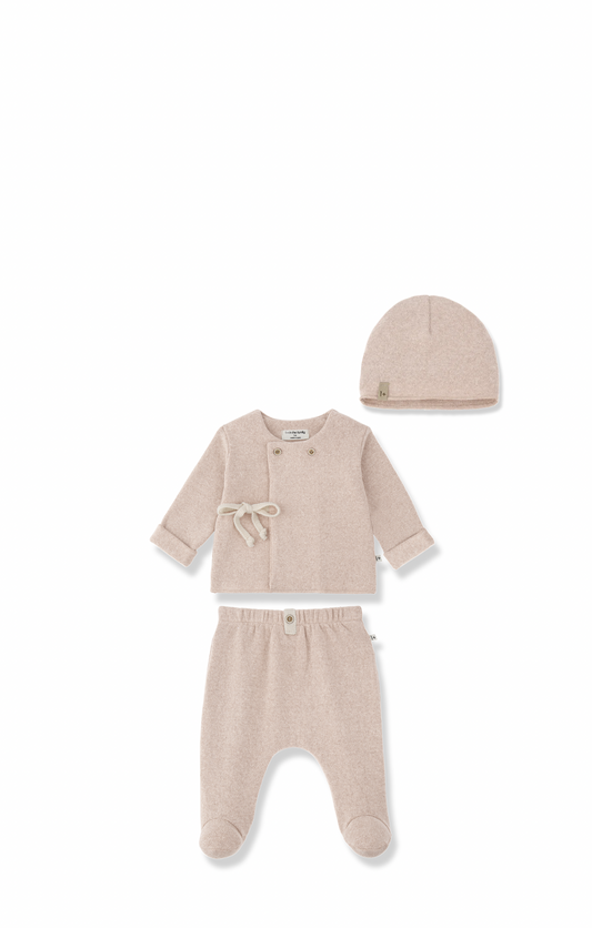 Pessac NB Shirt, Legging, Hat Set - Nude