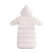Baby Snowsuit — Off White/Pink