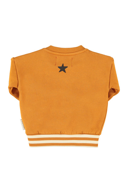 Sweatshirt (FLP2603A) - Camel W/ Piupiuchick Print