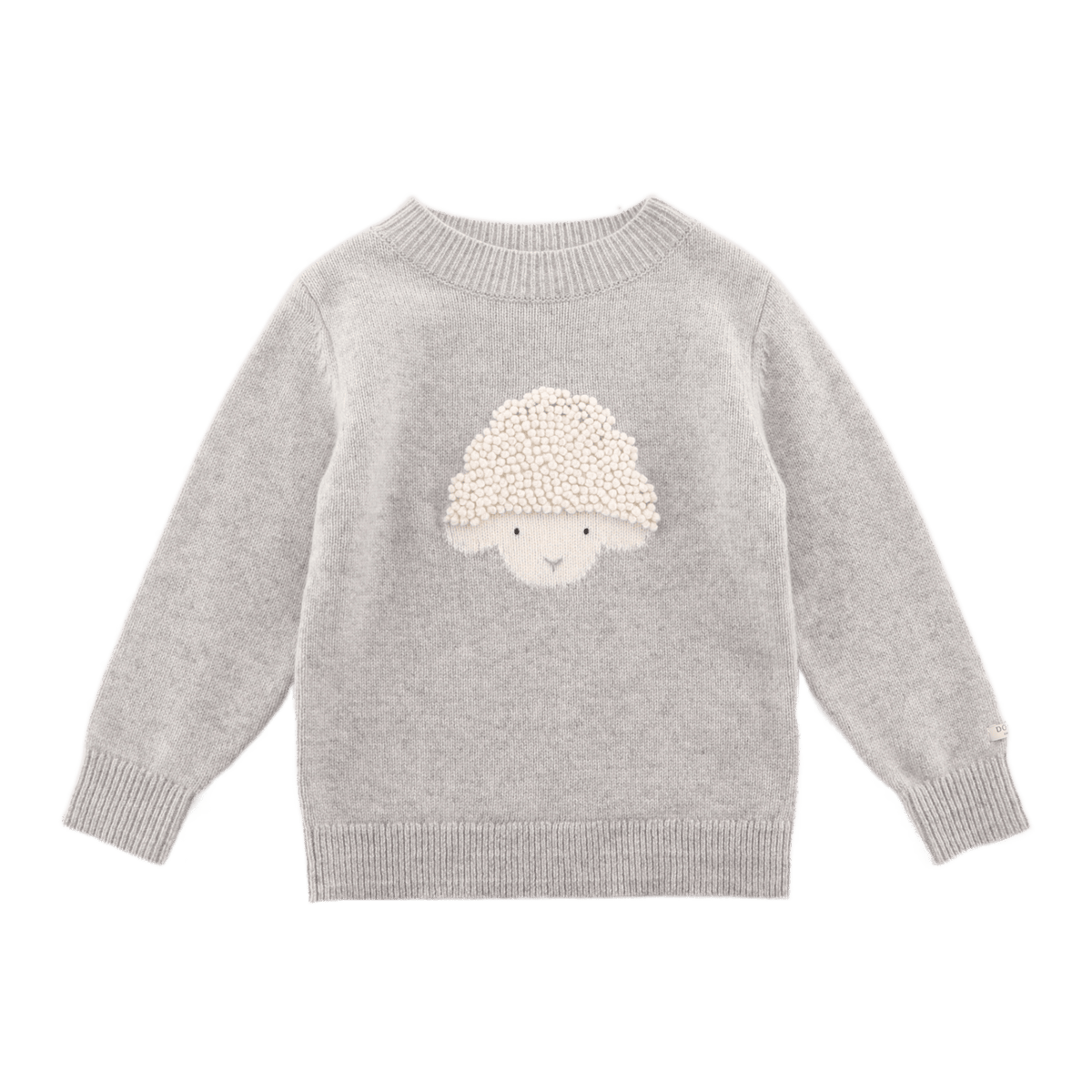 Denn Merino Wool Sweater Lammy - Grey Melange