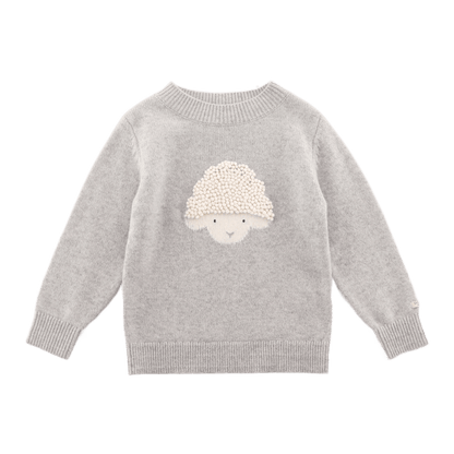 Denn Merino Wool Sweater Lammy - Grey Melange