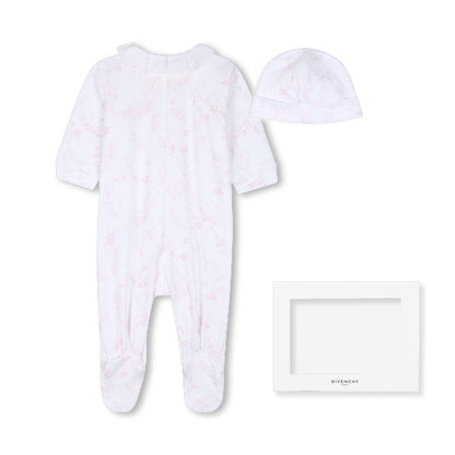 Pajamas With Hat H31539 - White pink