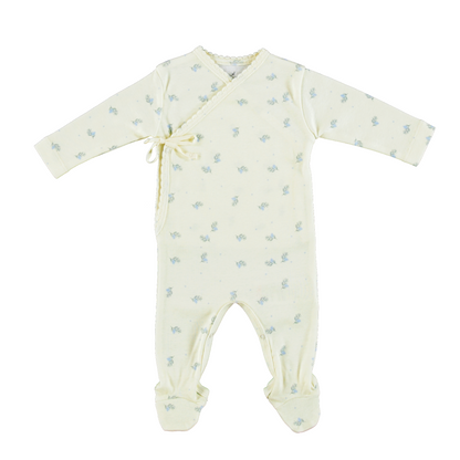Aaron Wrap Overall And Hat - Blue Branch