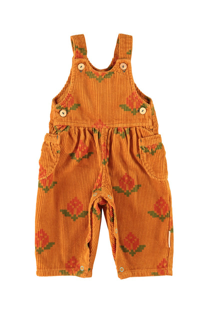 Dungarees (BM2606) - Camel W/ Flowers