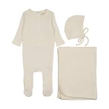 Honeycomb Waffle 3pc Set - Ivory