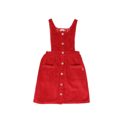 Corduroy Dress - Cherry
