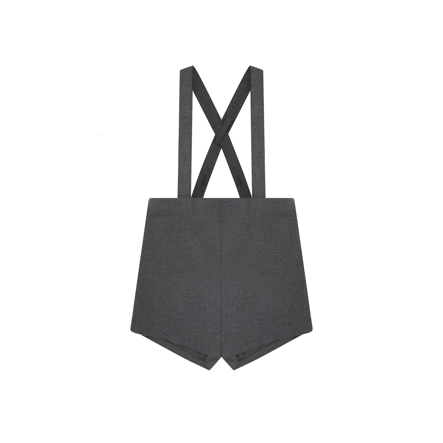 Boys Suspender Shorts - Grey