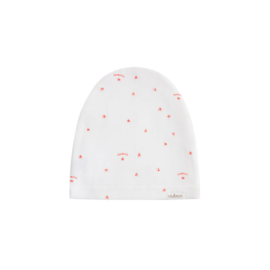 Logo And Star Print Footie/Hat - Pink