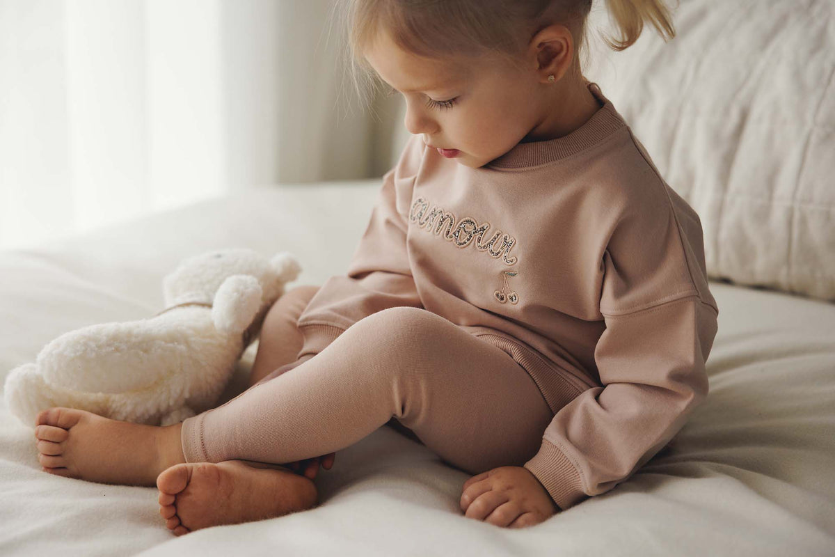 Cropped Baby Sweatshirt - Pink