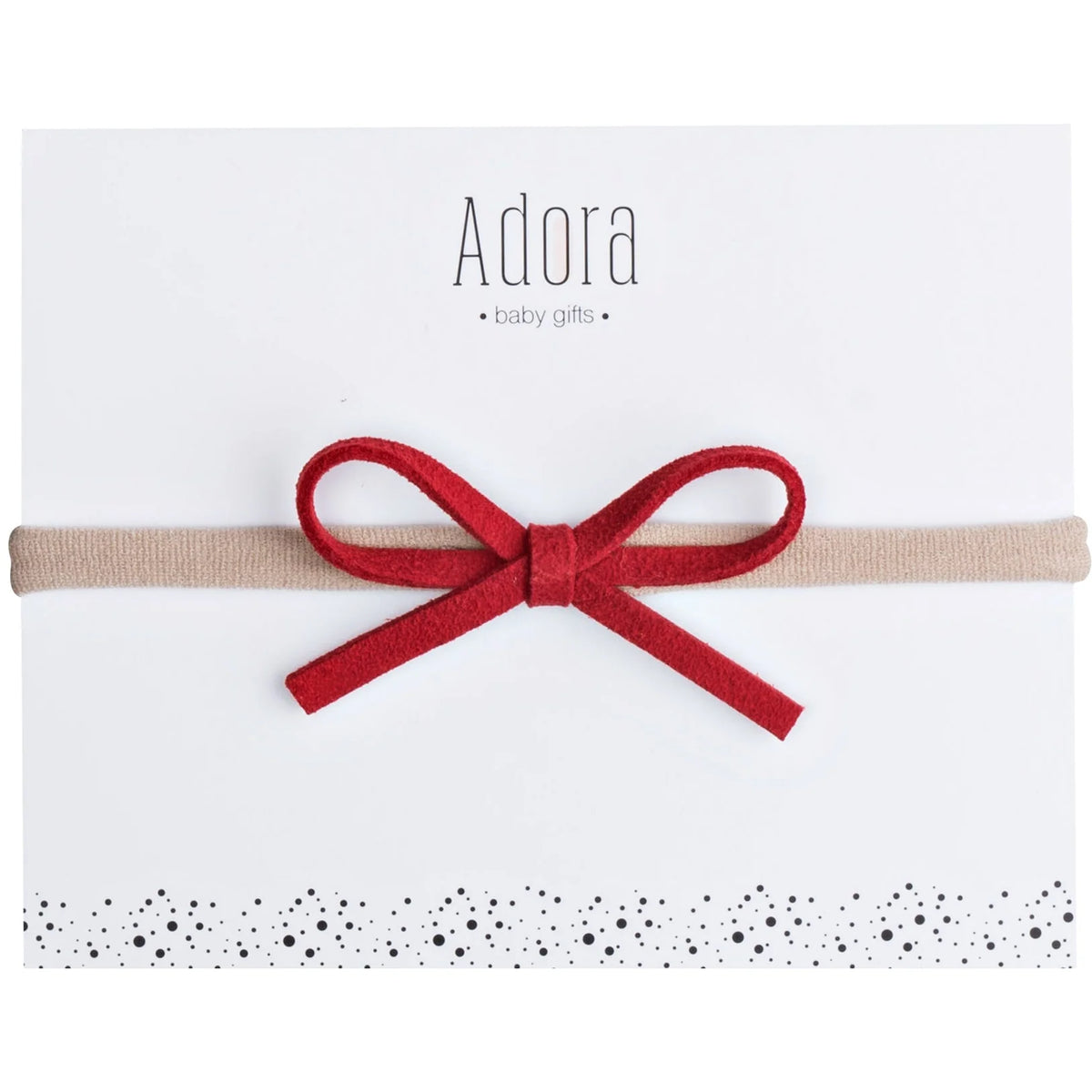 Adora Mini Classic Headband - Red