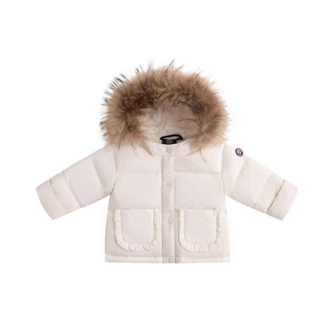 Baby Trim Jacket Ruffle — White