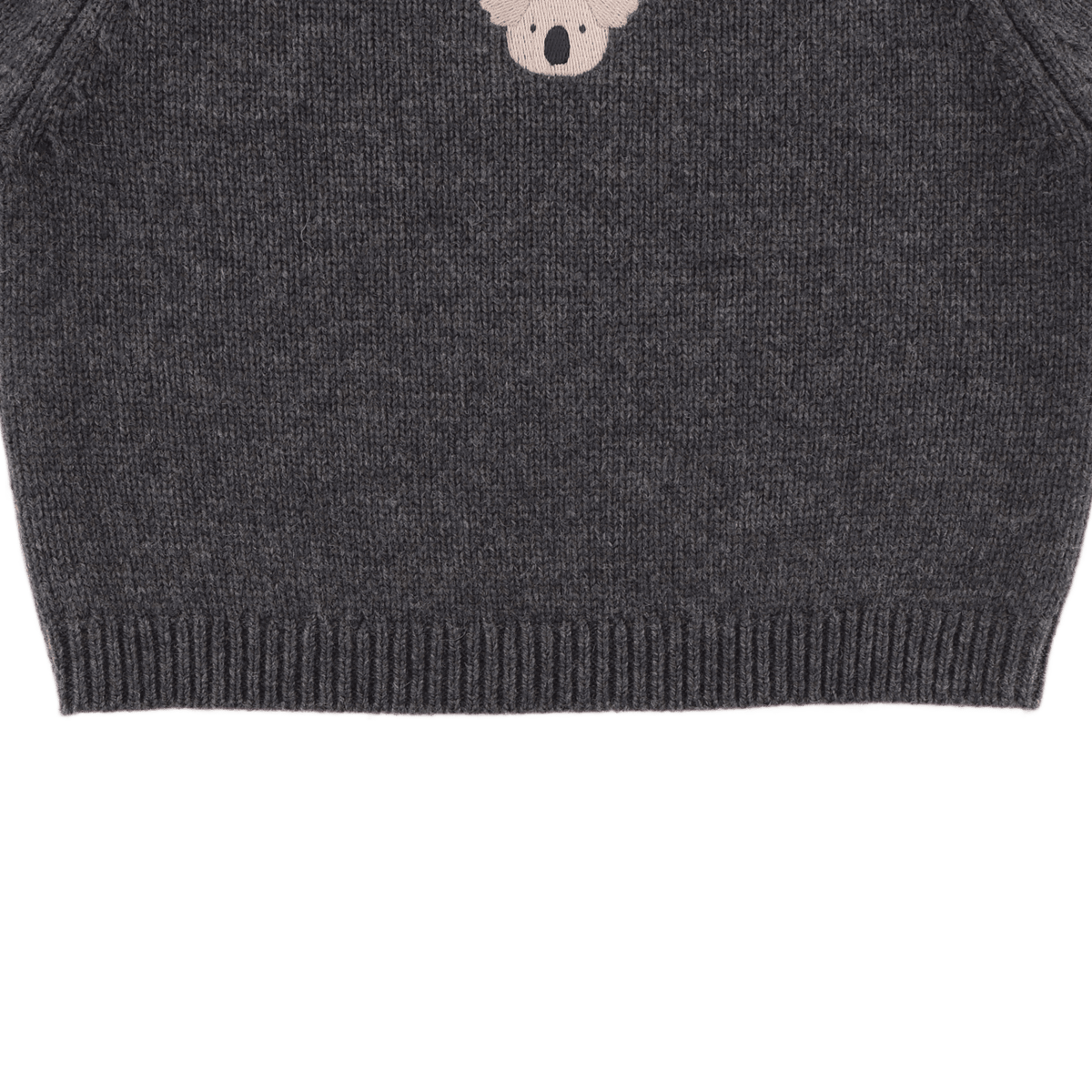 Sibbe Merino Wool Sweater Koala - Grey Melange