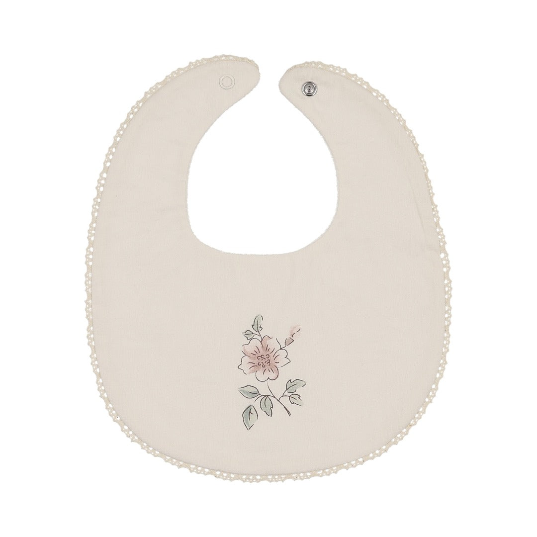 Blossom Round Bib - Rose