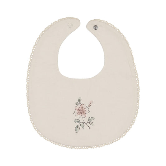 Blossom Round Bib - Rose