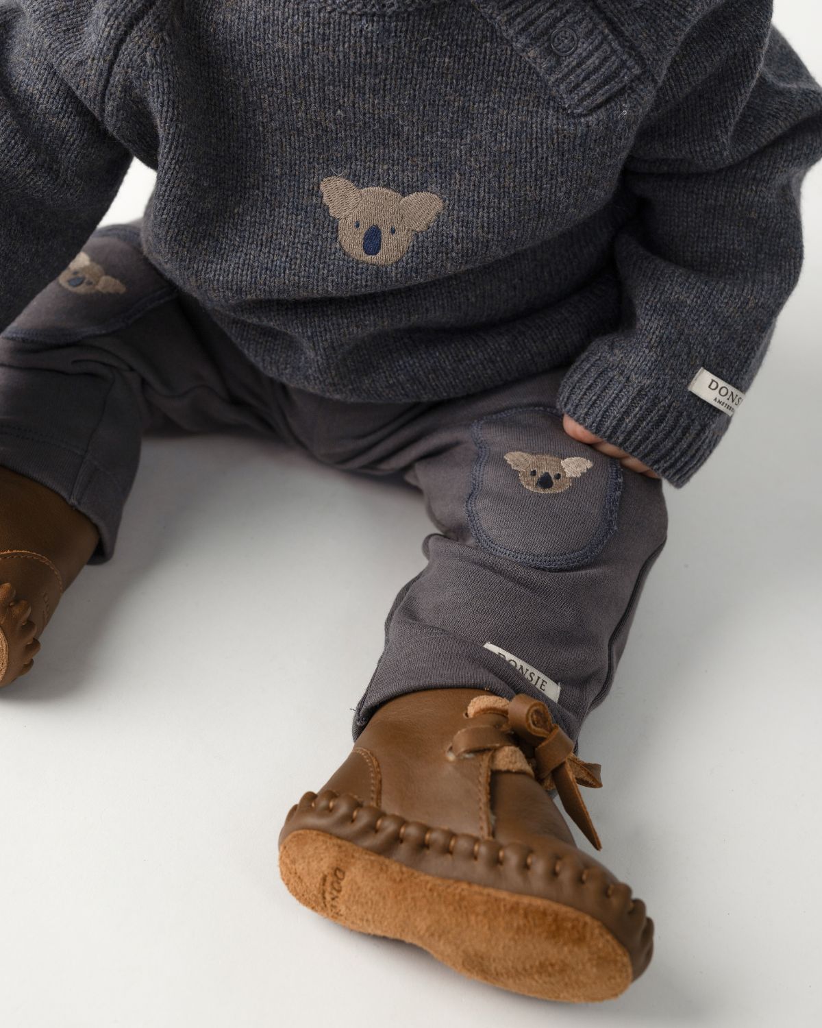 Sibbe Merino Wool Sweater Koala - Grey Melange