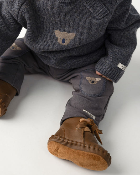 Sibbe Merino Wool Sweater Koala - Grey Melange