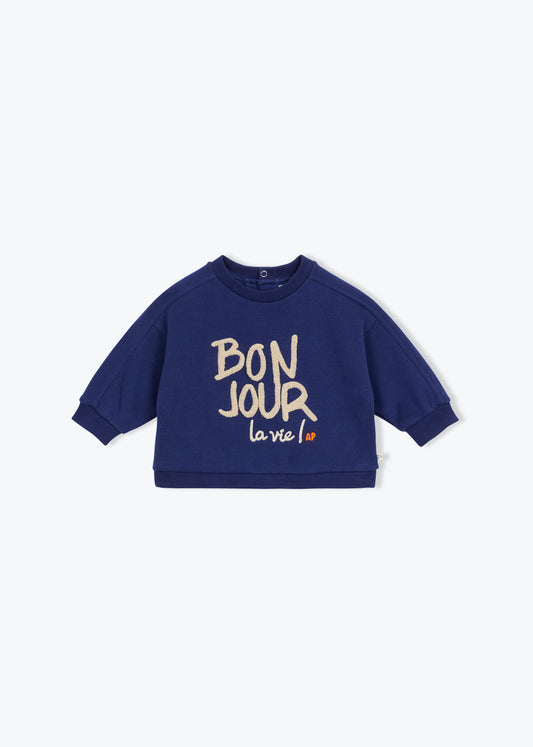 Bon Jour Sweater - Marine