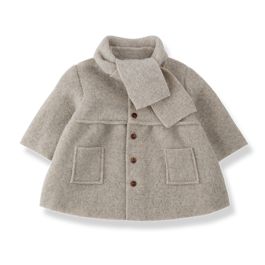 Gorizia Coat W/ Scarf - Beige