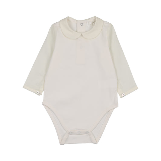 Bodysuit with Blouse Sleeve - Cream