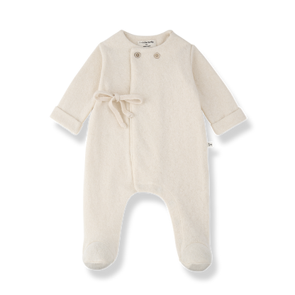 Havre Jumpsuit With Feet And Hat - Ecru