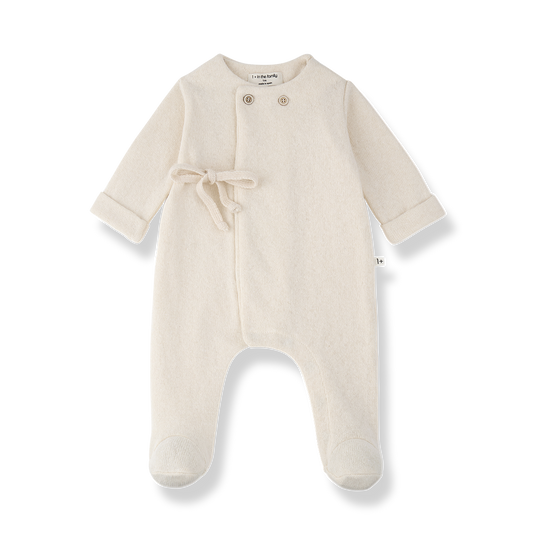 Havre Jumpsuit With Feet And Hat - Ecru