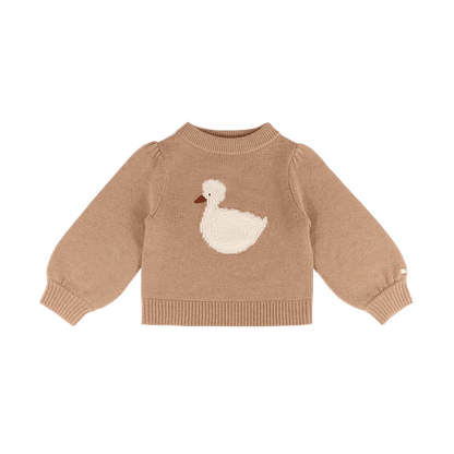 Denna Merino Wool Sweater Duck - Hazelnut