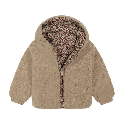 Teddy Bomber - Beige/Leopard