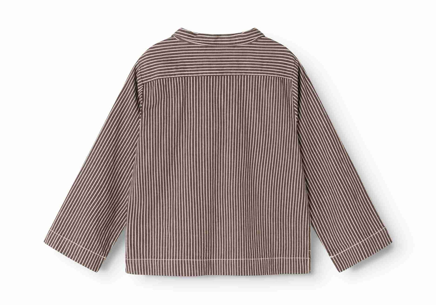 Tovan Shirt - Dark Brown Stripe