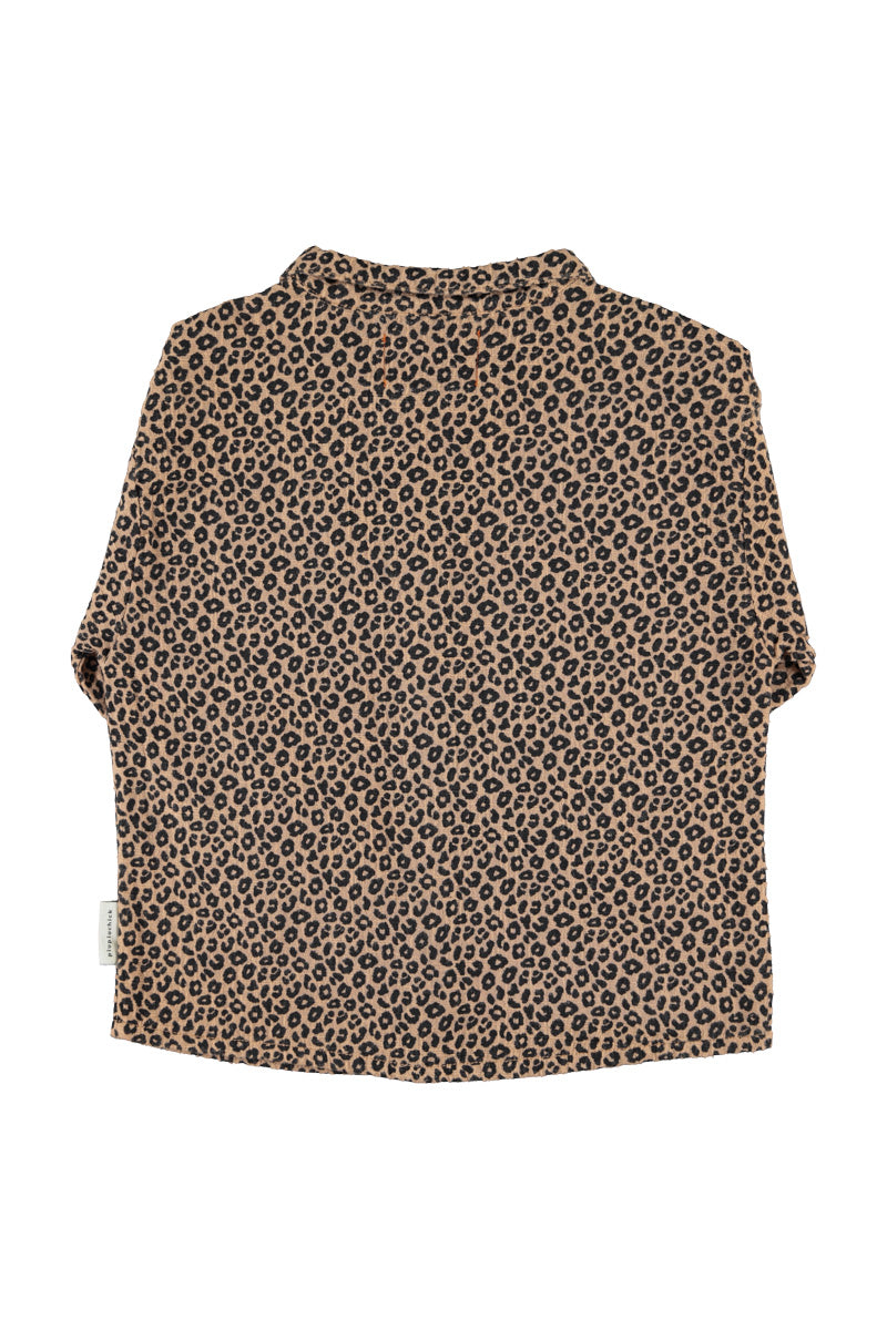 Shirt (MN2602) - Brown W/ Animal Print